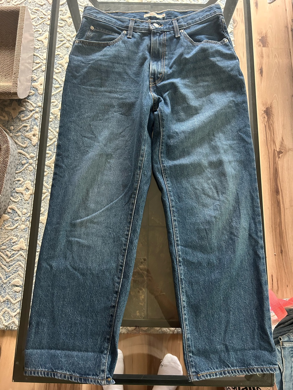 Levi's women’s “94 baggy” in Dark Blue Denim
